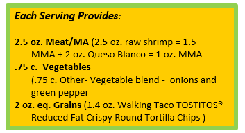 Fajita Shrimp Walking Taco with Walking Taco TOSTITOS® Reduced Fat Crispy Round Tortilla Chips.png