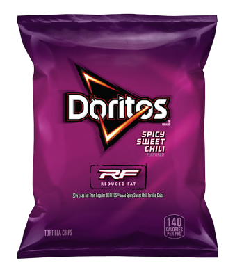 DORITOS® REDUCED FAT SPICY SWEET CHILI FLAVORED TORTILLA CHIPS - 1OZ.