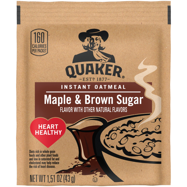 Quaker® Instant Oatmeal Maple Brown Sugar - 1.5oz.
