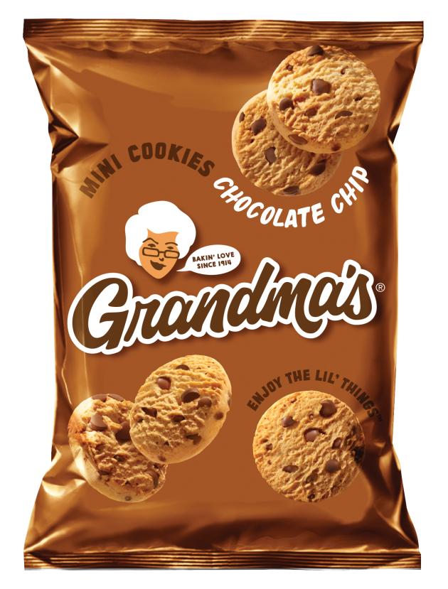 GRANDMA'S® WHOLE GRAIN RICH MINI CHOCOLATE CHIP COOKIES - 1.22OZ.